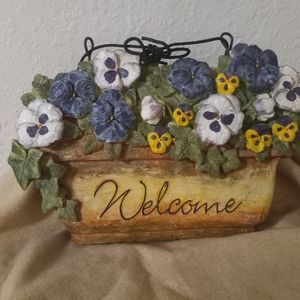 welcome wall plaque
